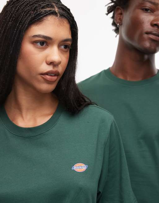 Dickies – Mapleton – Ciemnozielony T-shirt z małym logo na lewej piersi, 2 z 4