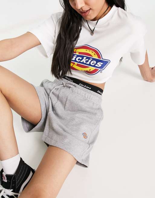 Dickies Mapleton jersey shorts in grey