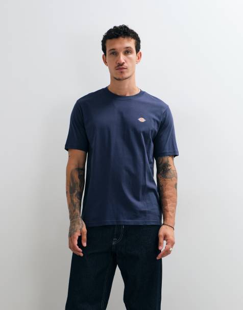 Dickies Mapleton kurzärmeliges T-Shirt in Marineblau - view 1