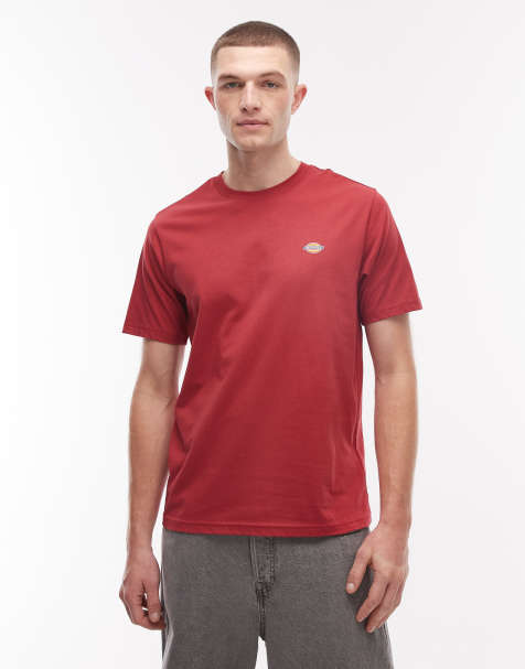 Dickies Mapleton logo t-shirt in red - view 1