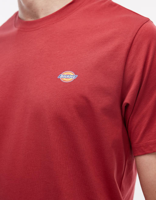 Dickies Mapleton logo t-shirt in red, 5 of 5