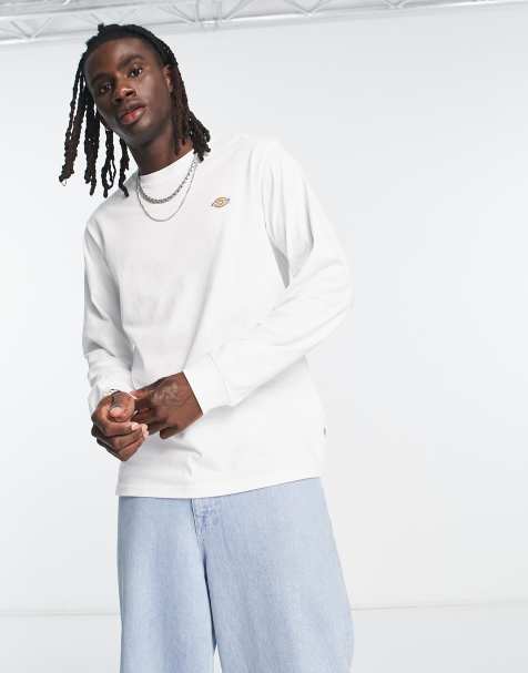 Dickies Mapleton long sleeve t-shirt in white