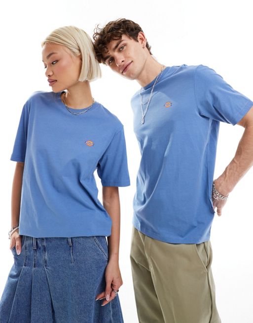Dickies - Mapleton - Mellemblå T-shirt med korte ærmer