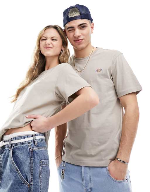Dickies – Mapleton – Piaskowy T-shirt z krótkim rękawem – tylko w ASOS