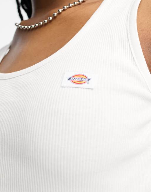 Dickies Mapleton singlet in white, 4 of 4