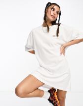 Barbour x ASOS tartan sleeve t-shirt dress in white | ASOS