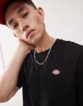 [Dickies] Dickies Mapleton small logo t-shirt in black S BLACK