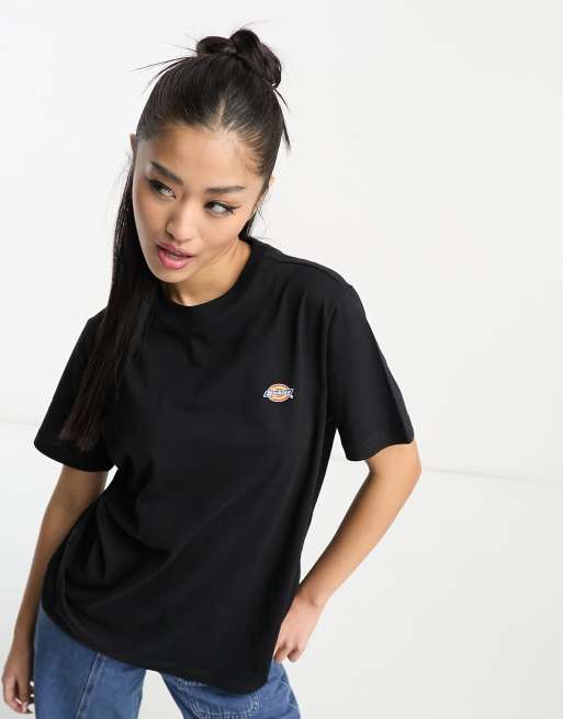 Dickies mapleton small logo t-shirt in black | ASOS