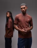 [Dickies] Dickies Mapleton small logo t-shirt in cappuccino brown XS BROWN