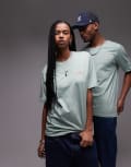 [Dickies] Dickies Mapleton small logo t-shirt in light green S GREEN