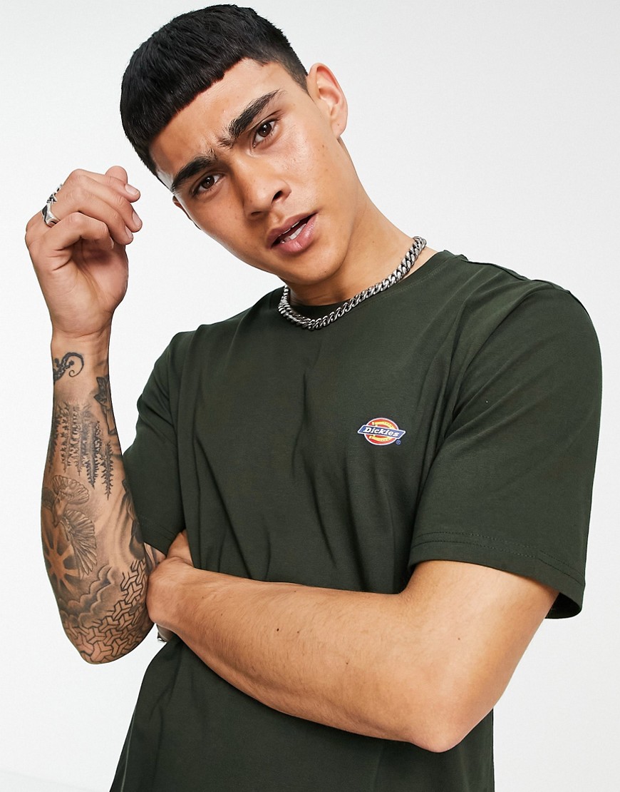 Dickies mapleton small logo t-shirt in olive green