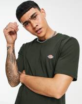 Dickies mapleton small logo t-shirt in off white exclusive to asos