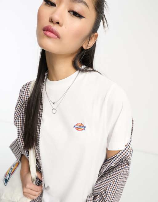 Dickies mapleton small logo t-shirt in white | ASOS