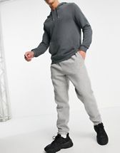 Puma Team Varsity sweatpants in gray heather | ASOS