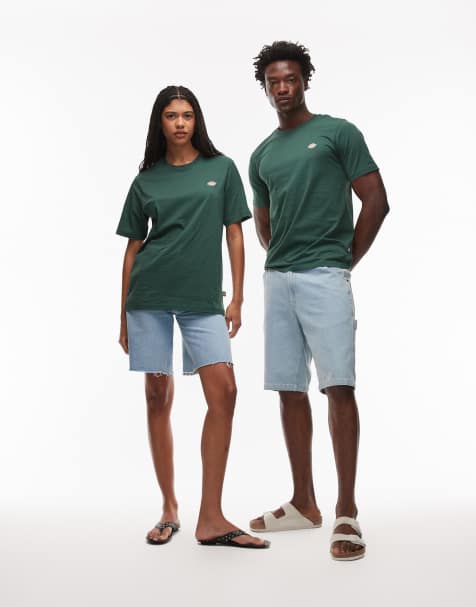 Dickies - Mapleton - T-shirt avec petit logo devant sur la gauche - Vert foncé - view 1