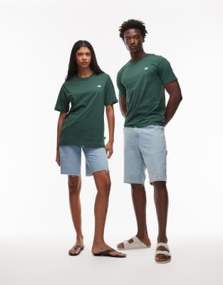 Dickies - Mapleton - T-Shirt in Dunkelgrün mit kleinem Logo auf der linken Brustseite