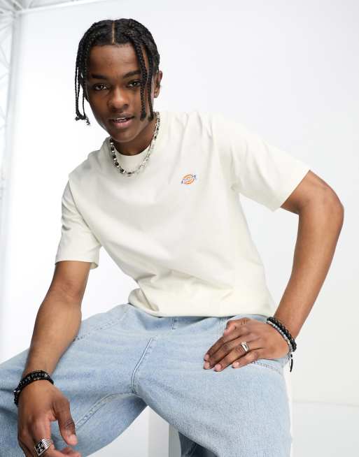Dickies - Mapleton - T-shirt met klein logo in gebroken wit, exclusief bij ASOS