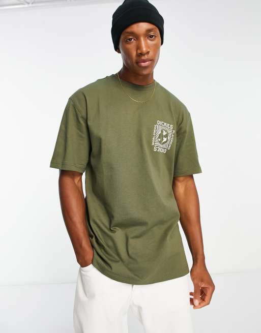  Dickies - Marbury - T-shirt met print op de achterkant in kaki , 2 van 4