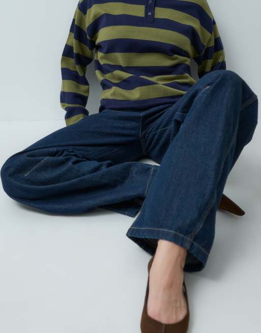 Dickies Maricopa low waist barrel jeans in rinsed blue, 5 of 5