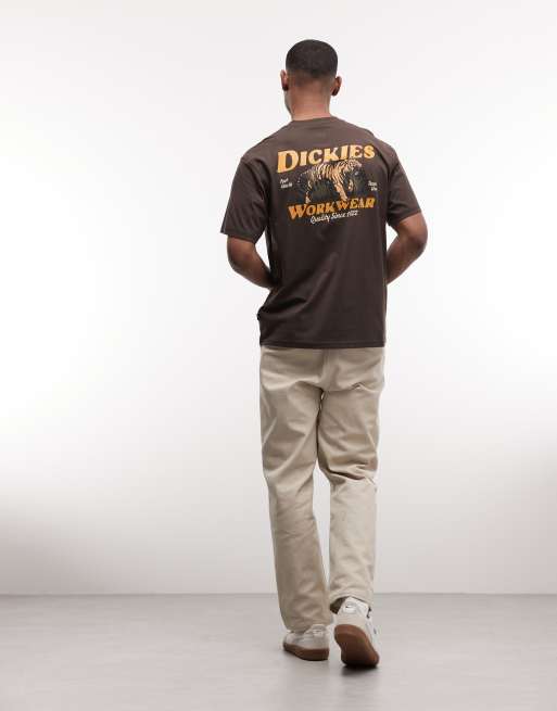 Dickies Massieville backprint t-shirt in brown - exclusive to ASOS, 2 of 5