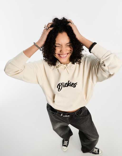 Dickies mayetta hoodie with script central logo in stone | ASOS