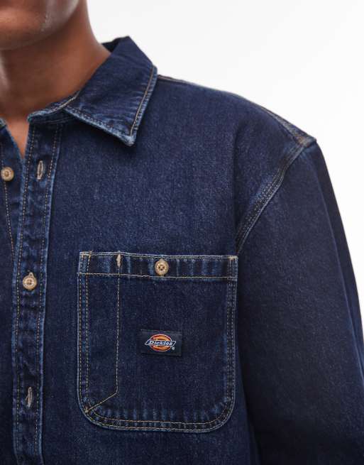 Dickies - Mechanic - Camicia in denim indaco scuro, 4 di 5
