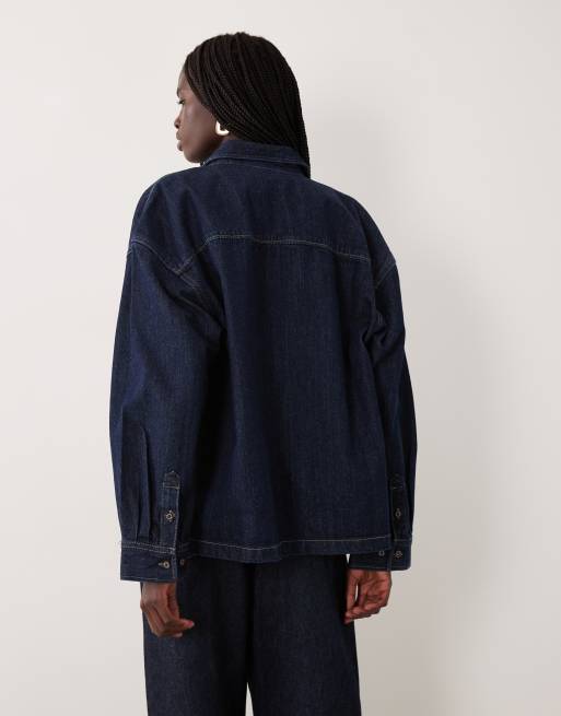 Dickies Mechanic oversized denim shirt in rinsed blue, 2 of 4