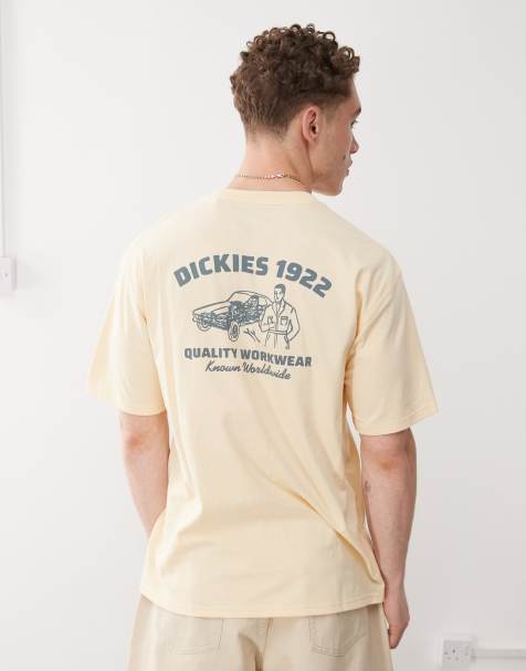 Dickies mechanic t-shirt in beige - view 1