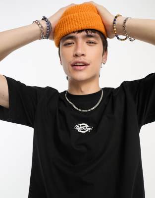 Dickies Mehama Central Logo T Shirt In Black Exclusive To Asos Asos