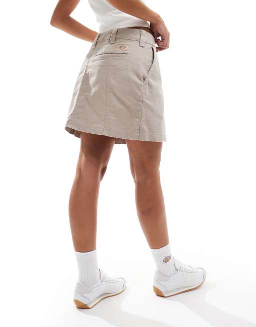 Dickies Meriden mini skirt in beige, 3 of 5