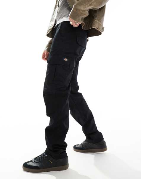 Grey Slim Fit Cargo Trousers