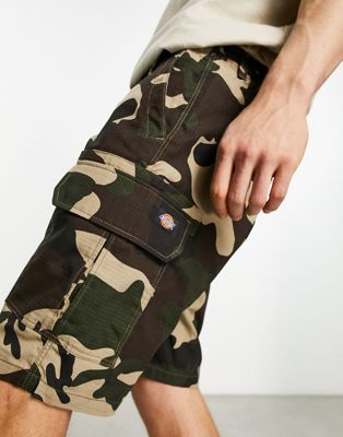 Dickies millerville cargo shorts in camo print