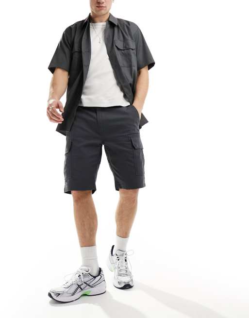 Dickies millerville cargo shorts in grey, 4 of 5