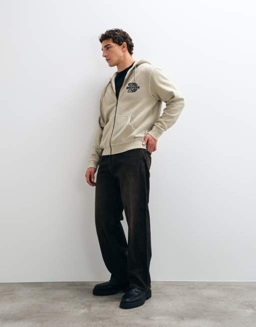 Dickies Minden huvtröja med dragkedja i ökensand, 3 av 5