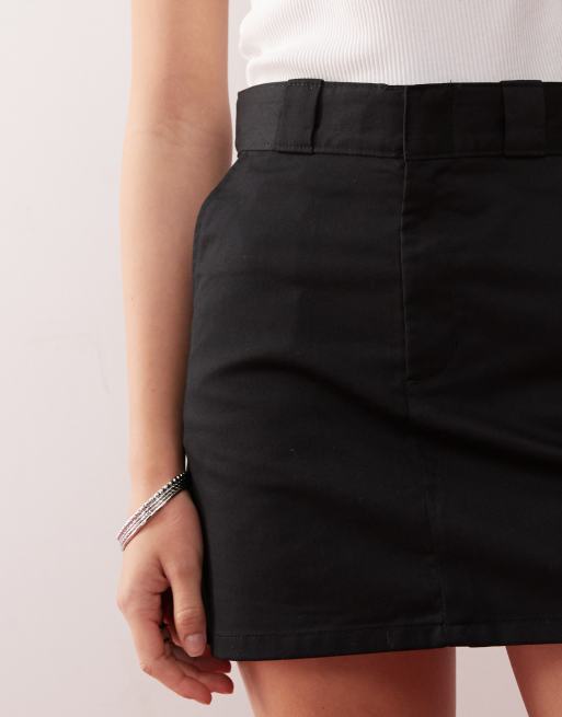 Dickies mini work skirt in black ASOS