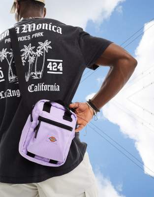 Dickies Moreauville cross body bag in lilac-Purple