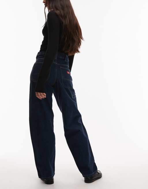 Dickies – Mörkblå, avsmalnande jeans med ledig passform, 3 av 5