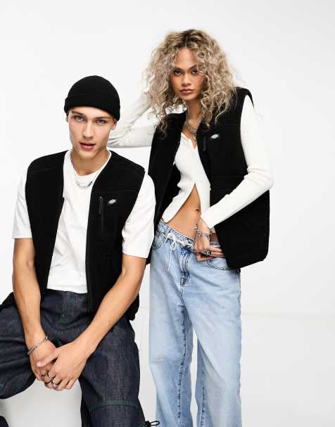 Dickies – Mount Hope – Czarna polarowa kamizelka z kożuszka - view 1