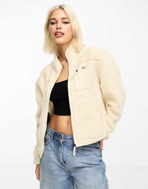 Dickies mount hope fleece jacket in stone