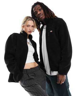 Dickies Dickies mountain hope high pile fleece jacket in black