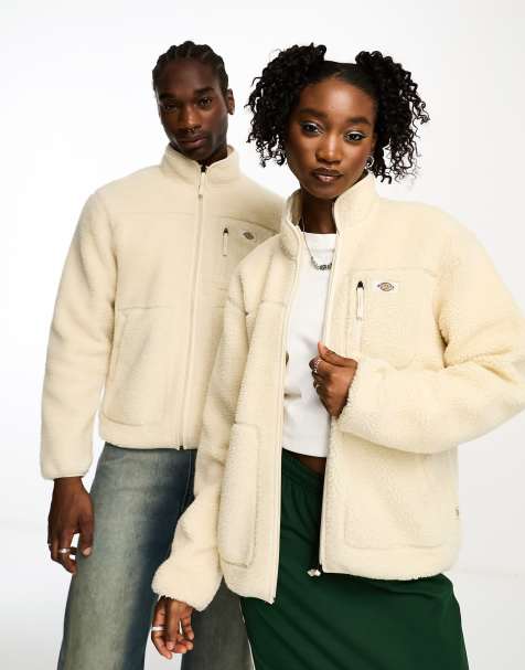 Dickies – Mountain Hope – Jacke in Stein aus hochflorigem Fleece - view 1
