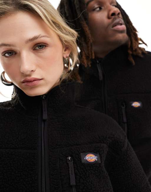 Dickies – Mountain Hope – Svart fleecejacka med långa fibrer, 2 av 4