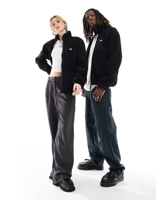 Dickies – Mountain Hope – Svart fleecejacka med långa fibrer, 3 av 4