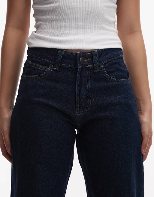 Dickies - Mørk indigoblå løstsiddende jeans i lige pasform, 4 af 5