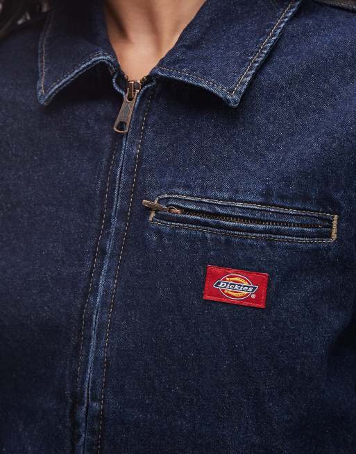 Dickies - Mørk indigoblå malerjakke i denim, 2 af 4