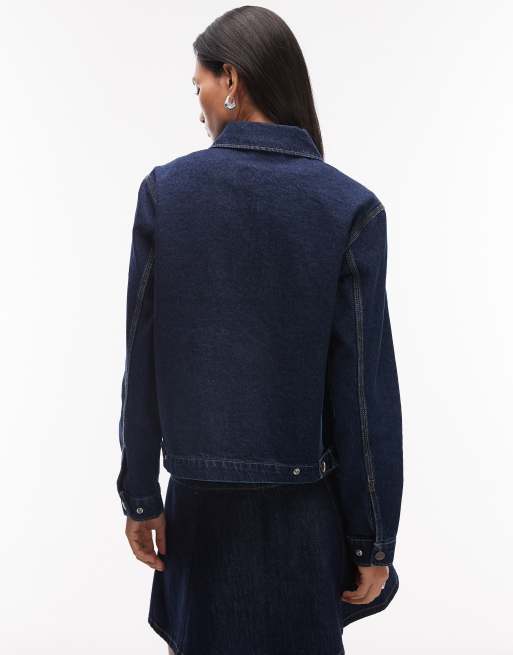 Dickies - Mørk indigoblå malerjakke i denim, 4 af 4