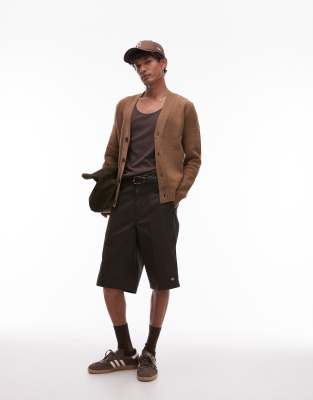 Multi Pocket Work 13 inch shorts in dark brown