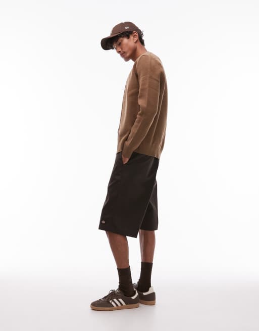 Dickies Multi Pocket Work 13 inch shorts in dark brown, 4 of 5