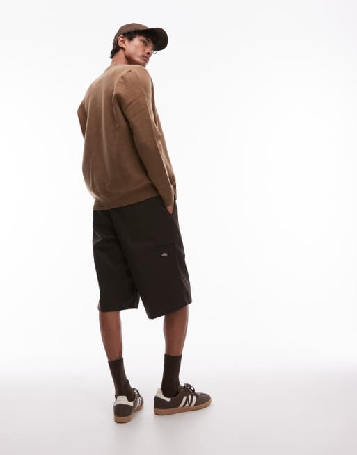 Dickies Multi Pocket Work 13 inch shorts in dark brown