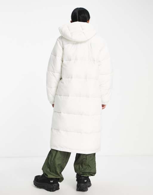 White Puffer Long Puffer Jacket Cream Dickies New Alatna Long